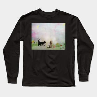 The road (2 cats) Long Sleeve T-Shirt